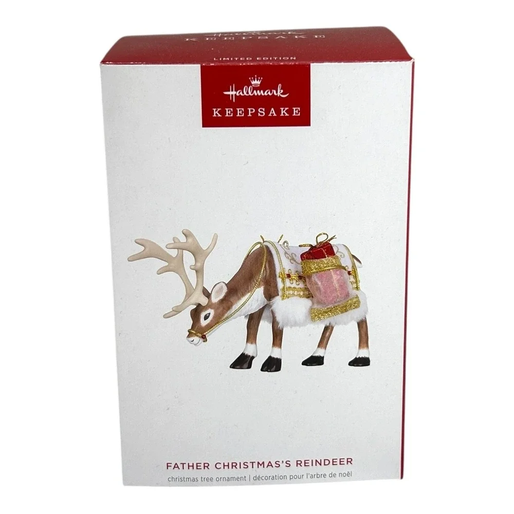 Hallmark Father Christmas Reindeer 2025 Keepsake Ornament Limited Edition